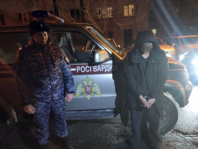 В Южно-Сахалинске росгвардейцы задержали водителя автомобиля, который скрылся после наезда на пешехода