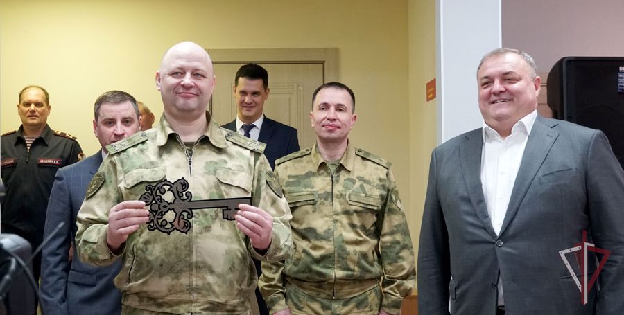 Новое служебное здание для росгвардейцев открыли в Южно-Сахалинске
