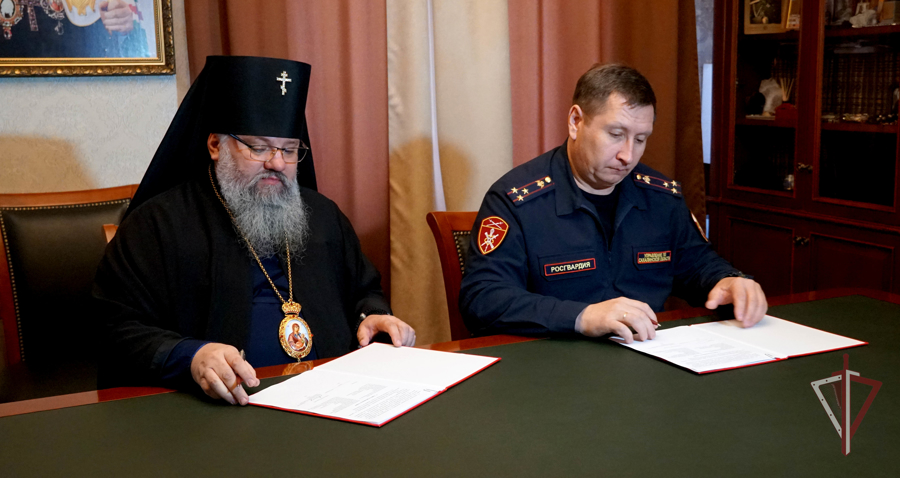 На Сахалине Росгвардейцы заключили соглашение с Русской Православной Церковью