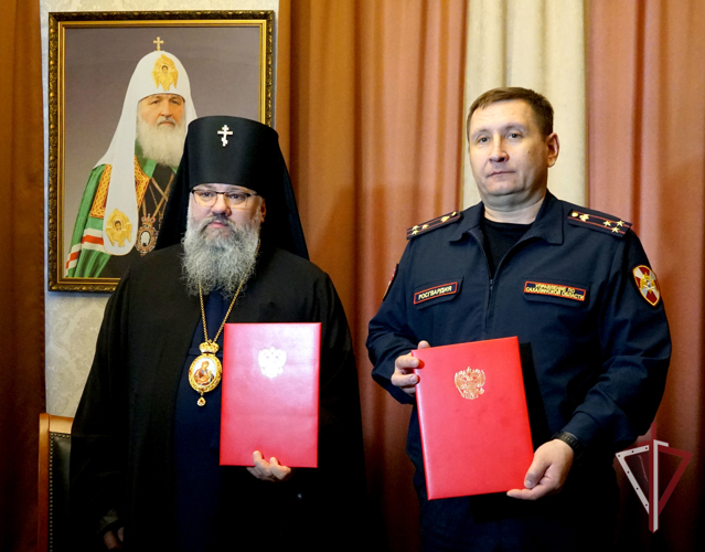 На Сахалине Росгвардейцы заключили соглашение с Русской Православной Церковью