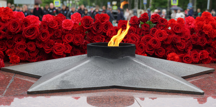  В День памяти и скорби росгвардейцы возложили цветы к Вечному огню