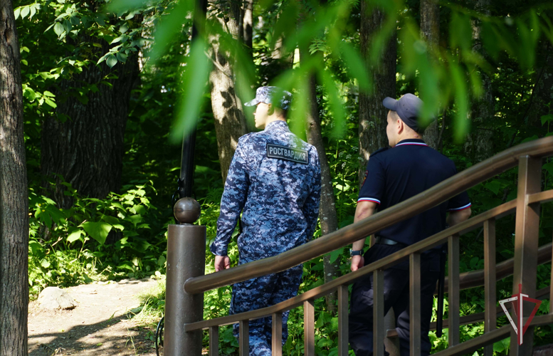 На Сахалине охрану общественного порядка в выходные дни обеспечивали росгвардейцы
