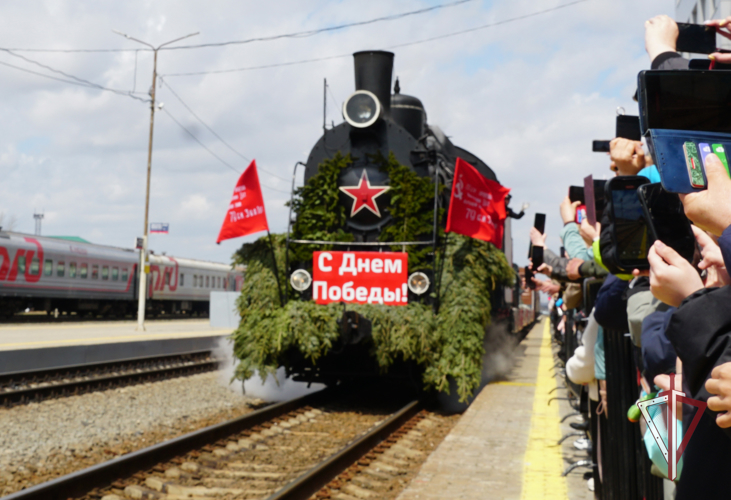 Росгвардейцы на Сахалине приняли участие в охране общественного порядка при встрече «Поезда Победы»