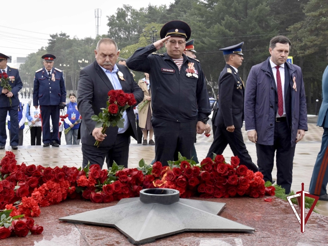 Сахалинские росгвардейцы приняли участие в мероприятиях ко Дню окончания Второй мировой войны
