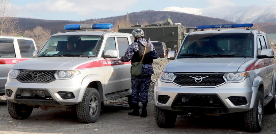 На Сахалине в антитеррористическом учении приняли участие росгвардейцы