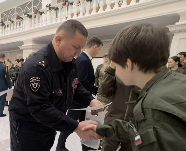Росгвардейцы поздравили курсантов движения «ВОИН» с окончанием образовательного модуля 