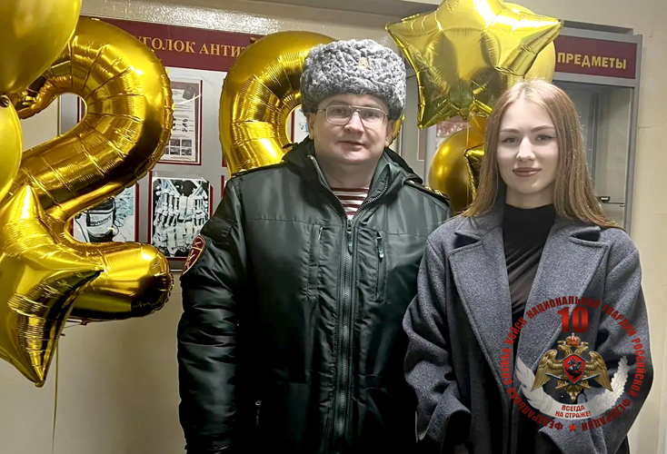 В Управлении Росгвардии по Сахалинской области поздравили мужчин с Днем защитника Отечества 