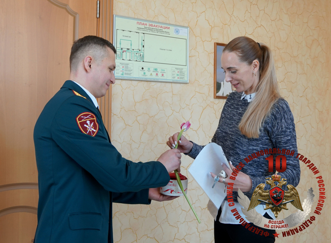 В Управлении Росгвардии по Сахалинской области прошли мероприятия, посвященные Международному женскому дню