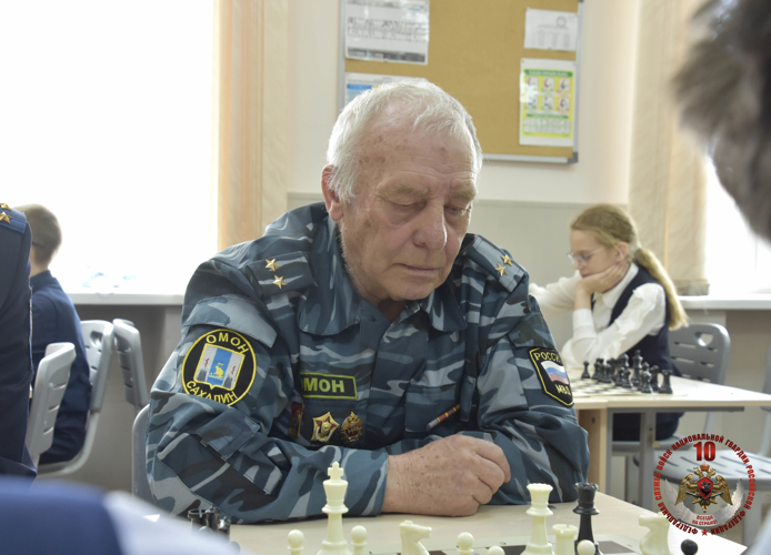 Росгвардейцы приняли участие в шахматном турнире, посвященном Дню Победы в Великой Отечественной войне