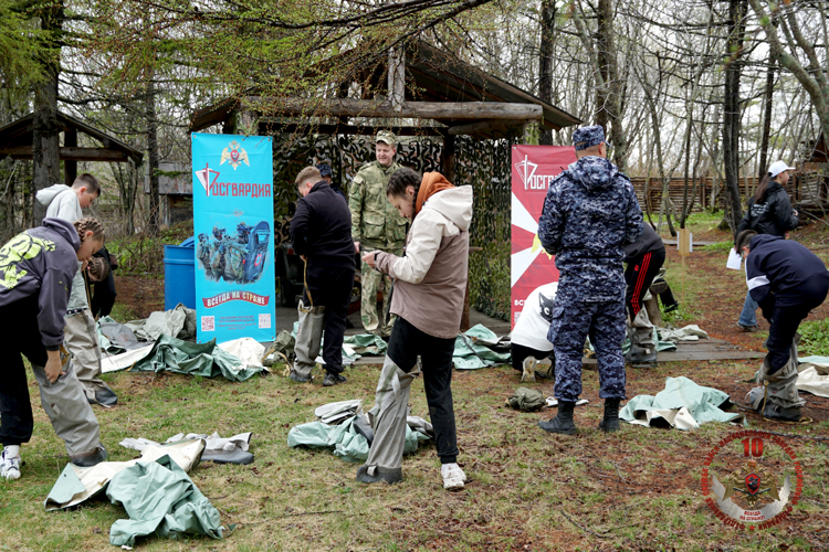 Росгвардейцы поддержали участников регионального этапа игры «Зарница 2.0» 