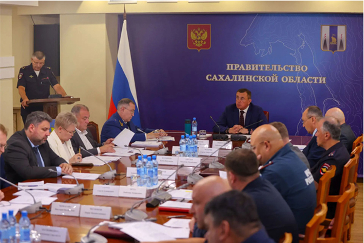 Начальник Управления Росгвардии по Сахалинской области принял участие в заседании региональной антитеррористической комиссии 